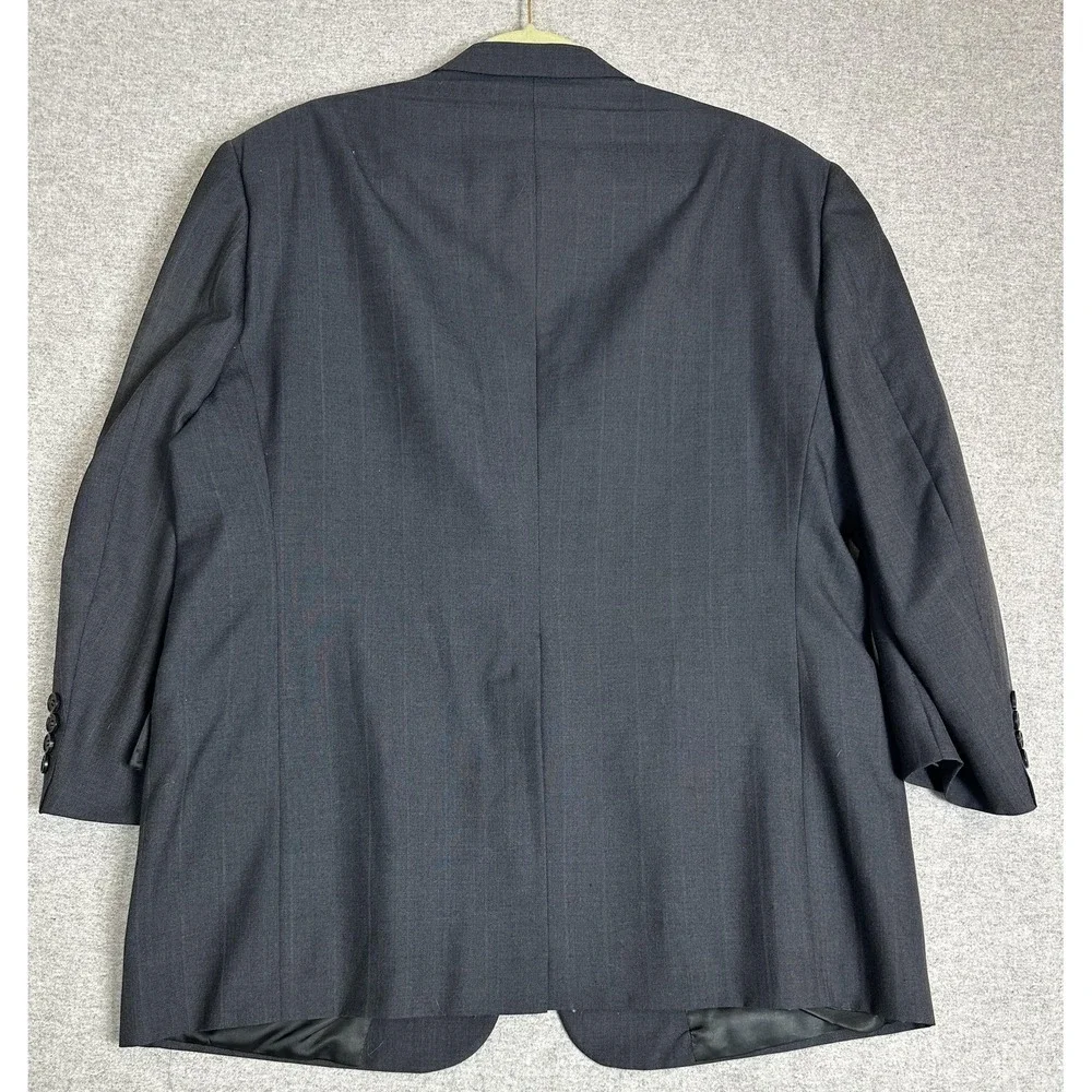 Vintage Christian Dior Blazer Mens 46R‎ Charcoal Gray 2 Button Sport Coat 80s
